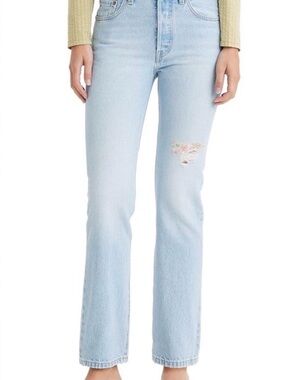 Levi's Light Blue Straight Leg Jeans- No size in jean appropriating 25/24